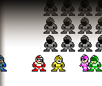 Alpha, Delta, Gamma and Beta - Mega Man Origins