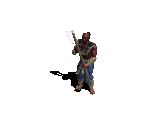 Monk in Medium Armor with Axe - Diablo / Diablo: Hellfire