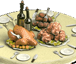 Tables with Food - Zombie Island