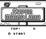 Title Screen - Super Mario Land