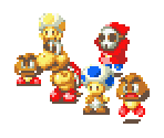 Winner Screen Characters - Mario Kart: Super Circuit
