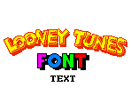 Title, Font and Text - Looney Tunes