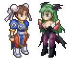 Chun-Li & Morrigan Aensland - Project X Zone