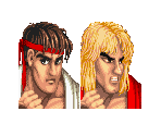 Player Select & Splash Screens - Street Fighter II: The World Warrior / Street Fighter II Turbo: Hyper Fighting