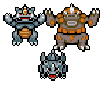 Rhyhorn, Rhydon & Rhyperior - Pokémon Mystery Dungeon: Explorers of Time / Darkness