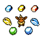 Eevee, Vaporeon, Jolteon, Flareon, Espeon, Umbreon, Leafeon & Glaceon - Pokémon Mystery Dungeon: Explorers of Time / Darkness