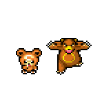 Teddiursa & Ursaring - Pokémon Mystery Dungeon: Explorers of Time / Darkness