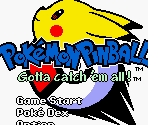 Title & Menus - Pokémon Pinball