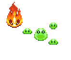 Zol and Fireball (unused) - The Legend of Zelda: The Minish Cap