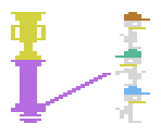 Characters & Obstacles - Donald Duck's Speedboat (Prototype) (Atari 2600)