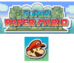 Wii Menu Banner & Save Data Graphics - Super Paper Mario