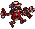 Sheriff Lonestar (Loninator, pre-v3.0) - Awesomenauts