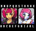Font, Textbox & Various Portraits - Wings of Vi