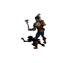 Warrior in Light Armor with Two Maces - Diablo / Diablo: Hellfire