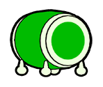 Green - Taiko no Tatsujin: Don to Katsu no Jikuu Daibouken (JPN)