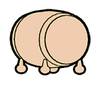 Naked - Taiko no Tatsujin: Don to Katsu no Jikuu Daibouken (JPN)