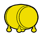 Pure Yellow - Taiko no Tatsujin: Don to Katsu no Jikuu Daibouken (JPN)