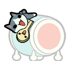 Cat and Dipper - Taiko no Tatsujin: Don to Katsu no Jikuu Daibouken (JPN)