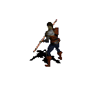 Warrior in Light Armor with Staff - Diablo / Diablo: Hellfire