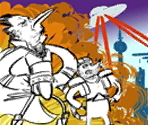 Concept Art - Regular Show: Mordecai and Rigby in 8-Bit Land