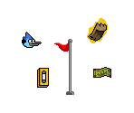Objects - Regular Show: Mordecai and Rigby in 8-Bit Land