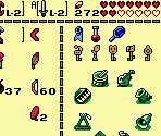 Menu - The Legend of Zelda: Link's Awakening / DX
