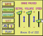 Settings Menu - Leisure Suit Larry in the Land of the Lounge Lizards (VGA)