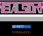 Title Screen - Metal Storm