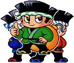 Title Screen, HUD, LCD Screens, Reels Arrangement - Don-Chan 2 Slot