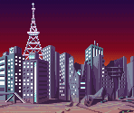 The City (Evening) - Taiketsu! Ultra Hero