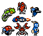 Badniks (Mega Man NES-Style) - Sonic the Hedgehog Customs