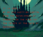 Intro Screen & Text - Castlevania: Circle of the Moon