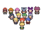 Gym Leaders & The Elite Four - Pokémon Diamond / Pearl