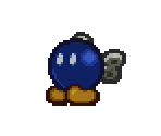 Bob-omb (Blue) - Paper Mario