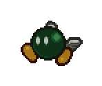 Bob-omb (Green) - Paper Mario