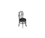 Chrome Dive Bar Chair - The Sims