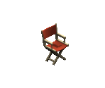 Red Canvas Director's Chair - The Sims