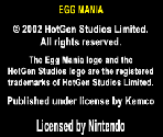Start Screens - Egg Mania