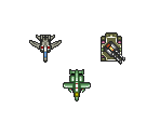 Shooting Mode Stage 1 Enemies - D-Force / Dimension Force