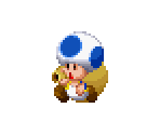 Toad (Blue) - Mario & Luigi: Paper Jam