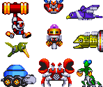 Badniks (Sonic Advance, Sonic Genesis-Style) - Sonic the Hedgehog Customs