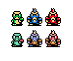 Lizalfos & Zazak (Zelda Game Boy-Style) - The Legend of Zelda Customs