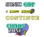 Hud and Text - Sonic the Hedgehog Genesis
