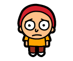 #027 Orange Shirt Morty - Pocket Mortys