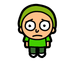#028 Green Shirt Morty - Pocket Mortys