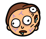 #042 Colossal Head Morty - Pocket Mortys