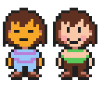 Frisk & Chara (Mother 3-Style) - Undertale Customs