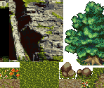 Mt. Dacalph Cave Entrance & Sanctuary of the Magic Crest Entrance Tileset - Astonishia Story