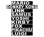 Character Battle Names - Super Smash Bros. Brawl