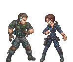 Chris Redfield and Jill Valentine - Project X Zone 2